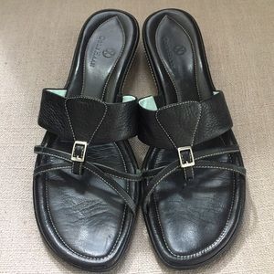 COLE HAAN Leather slide flat sandals 10.5AA Narrow